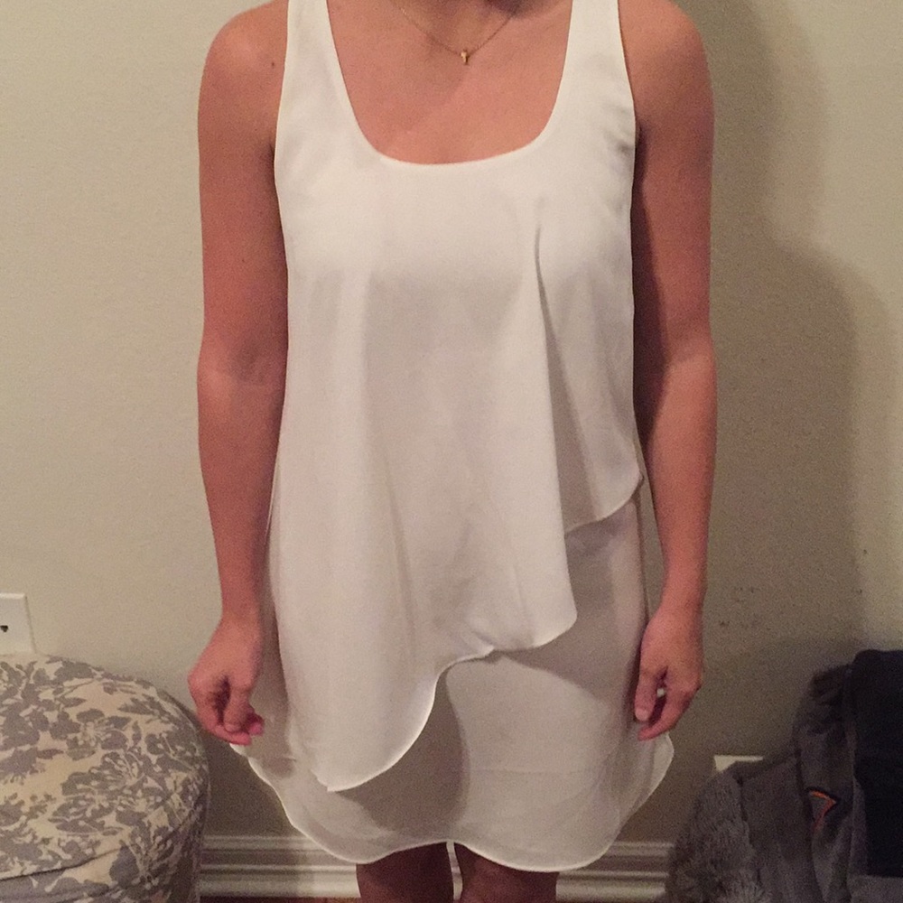 Naked Zebra white dress